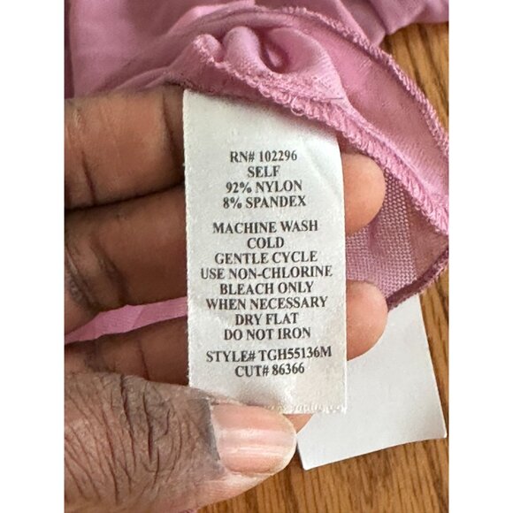 Connected Apparel  Pink Tie Front Open Shrug Cardigan Crop Sheer Long Sleeve NWT - Picture 5 of 9